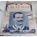 Extremely large quantity of WWI related The Great War magazine publications