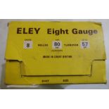 Box of Eley 8 bore shotgun cartridges 57gr, in original box (shotgun certificate required)