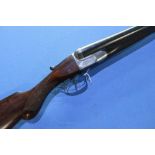 W W Greener 12 bore side by side ejector shotgun with 30 inch barrels, choke 3/4 & Full, with 15 1/4