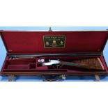 Cased James Purdey & Son 12 bore side by side side-lock ejector shotgun marked No 2, with new Purdey