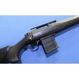 Howa 1500 .243 bolt action rifle with screw cut half inch barrel, serial no. B264784 (section 1