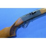 Anschutz model 520 .22 LR semi auto rifle, barrel screw cut sound moderator, serial no. 053496 (