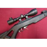 Gamo .22 brake barrel air rifle with sound moderated barrel, fitted with 3-9x56E scope