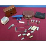 Selection of various gun accessories including Parker-Hale 303 cleaning kit, various powder