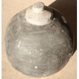 Large plaster cast figure of a missile/bomb nose cone No 1356 (approx 32cm high)