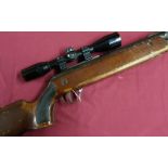 Original Springer West German made .22 brake barrel air rifle, serial no. 413303, fitted with Sussex