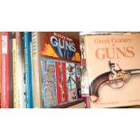 Box of various military books including WWI In Photographs, Great Century Of Guns, English