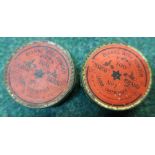 Two tins of Marco Brand No 1 Saloon Cartridges blanks with powder (2)