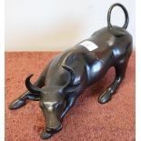 Bronze figure of a bull (height 18cm)