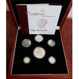 1936 King Edward VIII new strike six silver coin proof patent set in original case