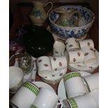 Calypso six place coffee service, another six place coffee service, decorative ceramics and