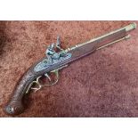 Spanish made reproduction flintlock pistol