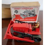Boxed Dinky super toys No.561 Blaw Knox bulldozer (in red)