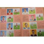 "My Football Picture Album" album containing picture cards of late 1950's footballers