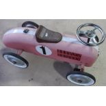 Tin plate vintage style Ride On racing car