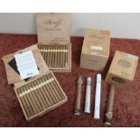 A collection of cigars including Davidoff, Ambassador, Grand Cruno 4 etc.