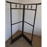 Lacquered Japanese two sectional stand/frame (height 150cm)