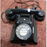 Vintage GPO Bakelite telephone numbered 312F S56/3A