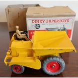 Boxed Dinky super toys No.562 dumper truck (yellow)