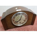 1930's H.A.C. oak cased Westminster and Whittington chiming mantel clock