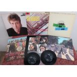 Selection of various Beatles and associated records including 2 Beatles Parlophone singles