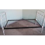 Victorian metal framed single bedstead