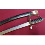 Decorative Indian sword complete with scabbard
