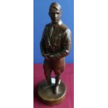 Cast bronze figure of Adolf Hitler (height 28cm)