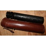 Cased Dist monoscope marked D.R.G.M Pat 01228 with carry case