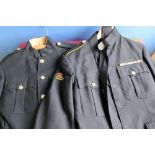 Sergeant majors no.1 dress uniform tunic with WWII medal ribbons and a similar lance corporals dress