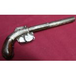 Allen and Thurber American percussion cap percussion bar hammer pistol with 6 inch two stage barrel,