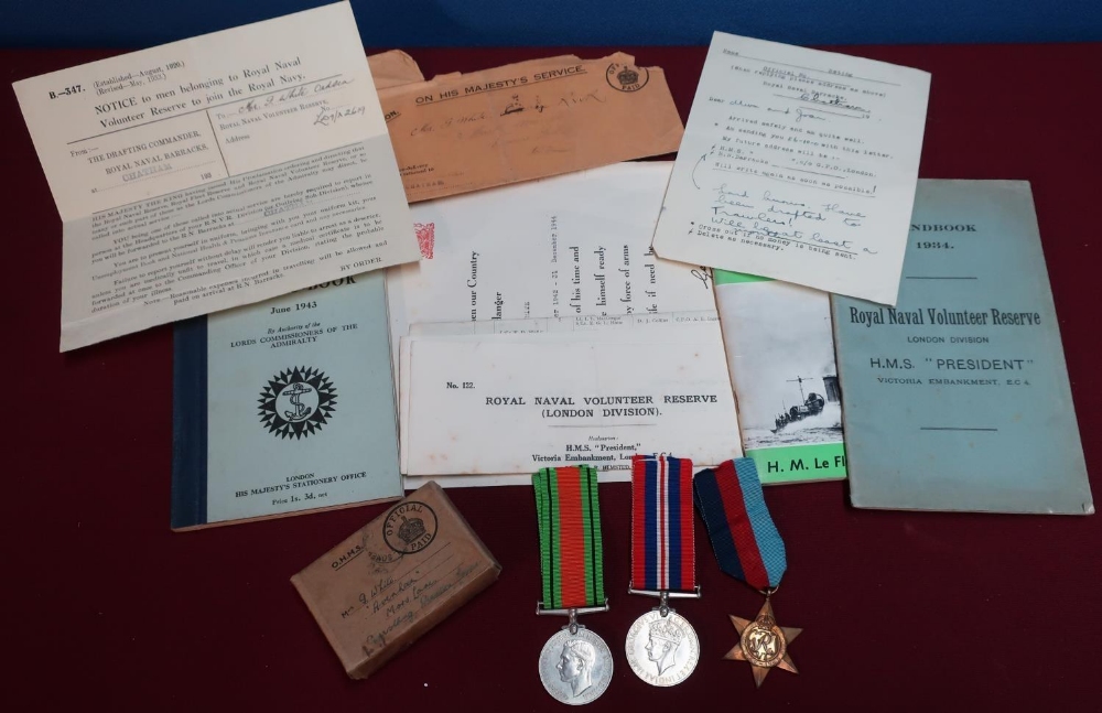 World War group of medals comprising of 39 - 45 Star War and Defence medal in original postage