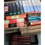 Large selection of military related books in two boxes, mostly 20th C interest and various