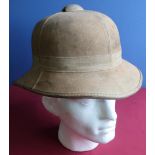 British military issue c.WWII pith helmet, complete with leather liner and strap by Hobson & Son,