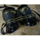 Pair of c.WWI binoculars with broad arrow mark 1247