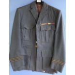 Royal Air Force officers dress uniform, comprising of jacket and trousers with WWII and later
