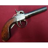 Percussion cap pocket pistol with 2 3/4 inch turn off barrel