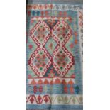 Vegetable dye wool Chobi Kelim rug (120cm x 79cm)