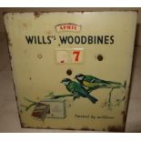 Wills Woodbines advertising calendar (23.5cm x 25.5cm)