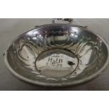 Birmingham silver hallmarked Tastevin with engraved initials and date 78