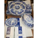 Large selection of modern Spode blue and white ceramics and accessories in two boxes, including