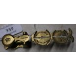 Pair of brass Simmons sovereign scales
