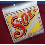 Sol. illuminated advertising sign