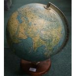 c.1960s/70s desk globe (approx height 40cm)