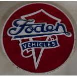 Cast metal reproduction Foden wall plaque