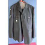 Royal Air Force sergeants dress uniform, complete with jacket, trousers and shirt