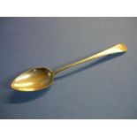 London 1809 silver hallmarked serving spoon (length 30cm)