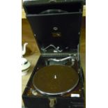 His Masters Voice travelling record player