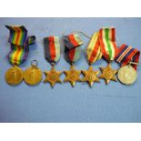 Two WWI Victory Medals awarded to 16905 D.A F.J.Middleton 2HD R.M.R and 14572 PTE.H.Rynolds C.GDS,