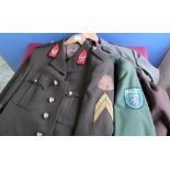 Group of four continental military/police dress uniforms